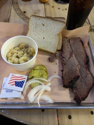 Brisket plus mac & cheese