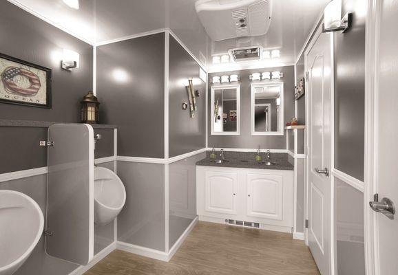 Restroom trailer interior option