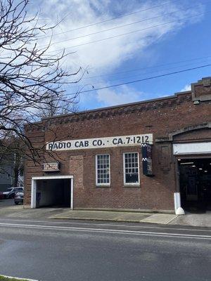 Entler's shares the building with Radio Cab. Also there's gas in there.