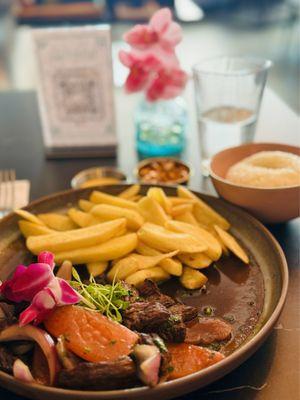 The dish is called Lomo saltado