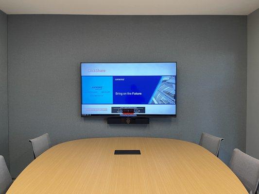 65" TV for Conference Room w/ Conference Camera Install