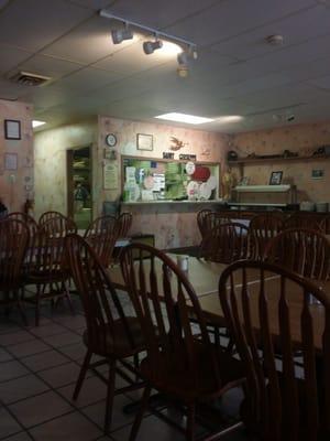 Hometown pizza shop with all the fixin's.