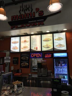 Menu as of June 2018