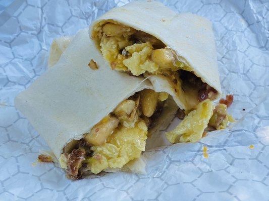 #8 breakfast burrito is really good!