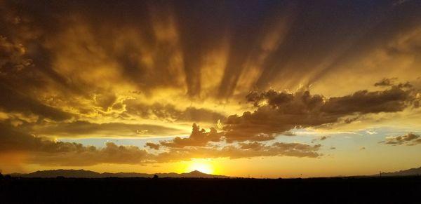 The great sunset views from our park.