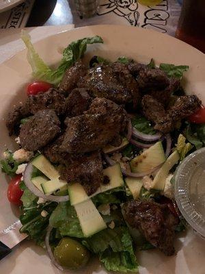 Lamb salad with extra lamb