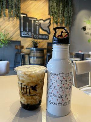 Brown sugar boba milk tea