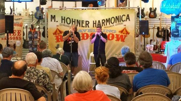 Harmonica Clinic at Total Entertainment 501 W. International Speedway Blvd. Daytona Beach FL 32114. 386-254-8727