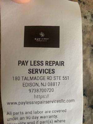 Pay Less Repair Services