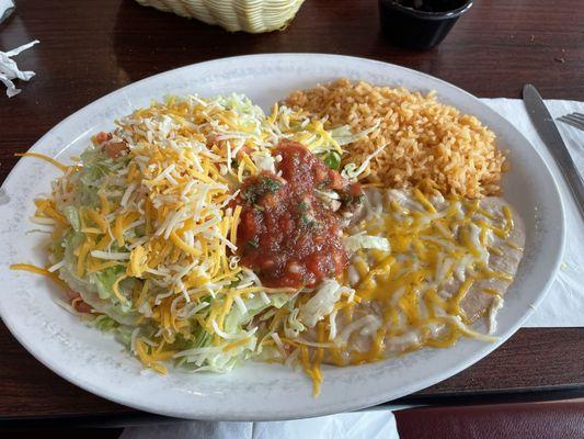 Chicken tostada- lunch special