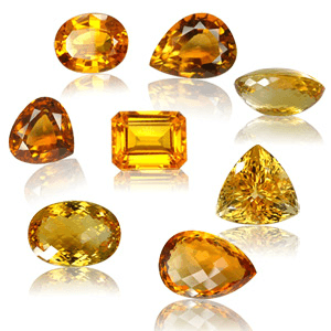 Citrine crystals