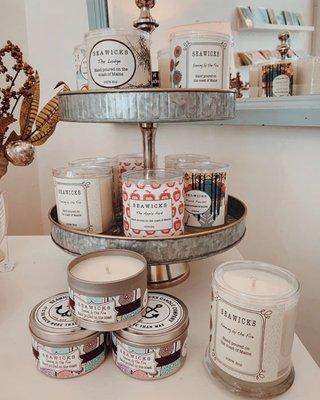 Seawicks Candles of Maine are hand poured in small batches using 100% soy wax from American grown soybeans.