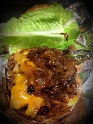 Sweet Onion Teriyaki Burger!