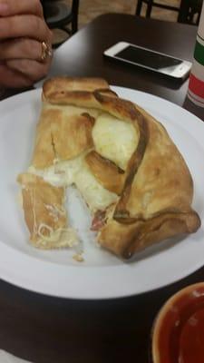 Pepperoni and Cheese Calzone