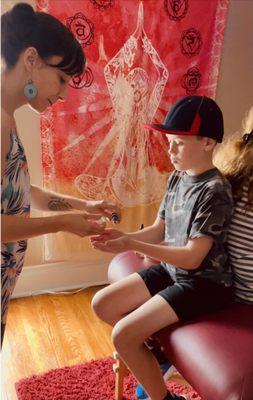 Multi-sensory activities using Essential oils can help increase focus and clarity.