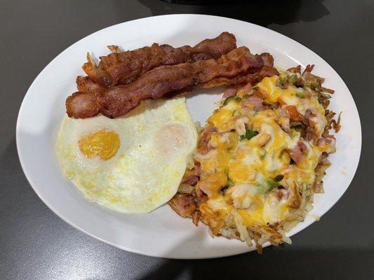 Cedar hash browns!