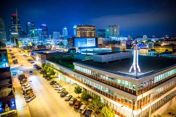 Barkley headquarters with the KC Skyline