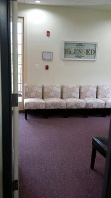 Spacious waiting room