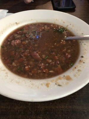 Beef couscous soup