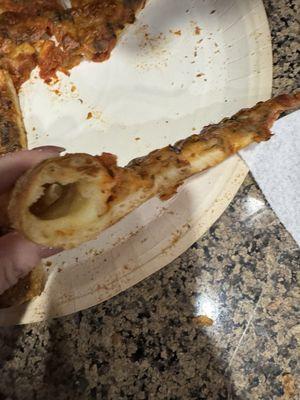 Bad "cheese" stuffed pizza at Papa Murphy's