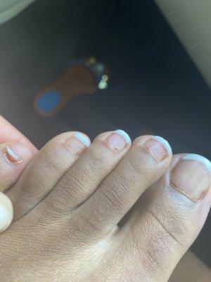 The polish I had prior was brown