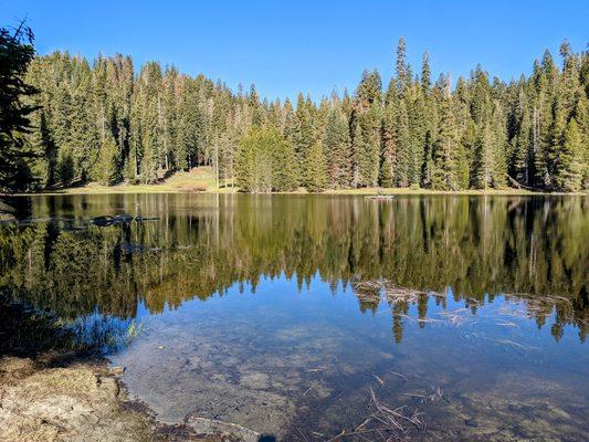 Lake next to the lodge