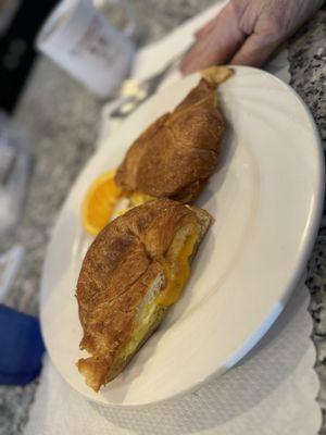 egg and cheese croissant