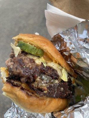 Smashed burger