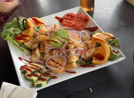 Chicharrón de pescado appetizer