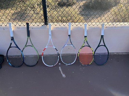 Tennis rackets I am trying out!!!