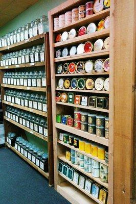 Pipe tobacco selection.