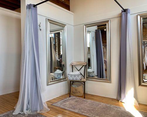 Large, generous changing and dressing area for your ease