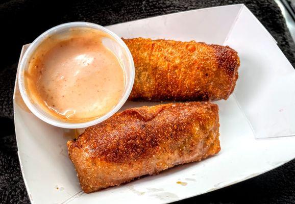 Bacon cheese eggrolls!