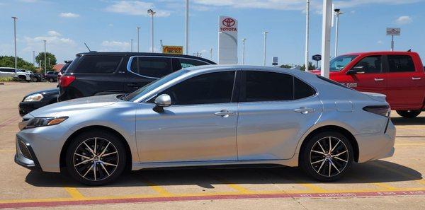 2022 Camry SE at Post Oak Toyota in Midwest City, Oklahoma.