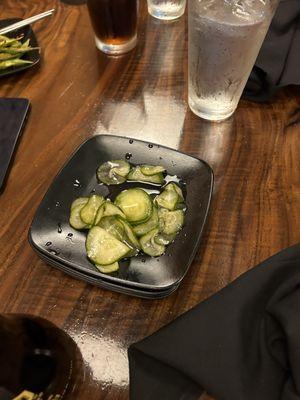 $6.00 cucumber salad