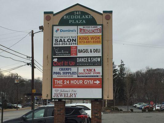 This is the pylon sign facing Rt. 46 East