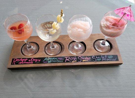 Monthly Cocktail Flight Board