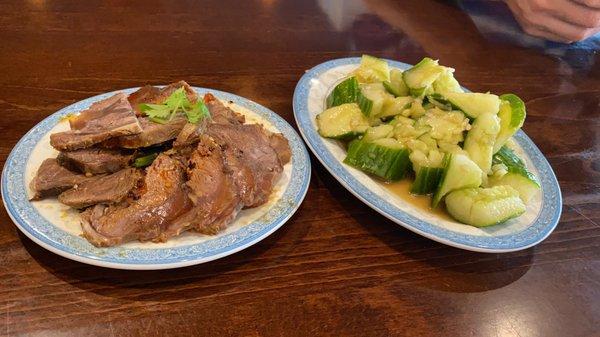 Beef shank & pickled cucumber