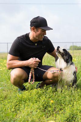 Rowdy and Cato showing off the new Leeds Dog Supp Leashes