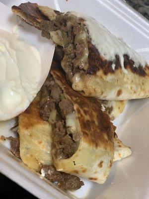 The quesadilla Asada