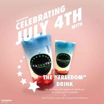 Our FREEDOM Drink to celebrate Jul 04.