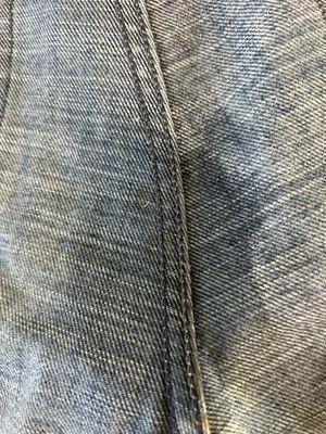 stain removed by myself on the jeans