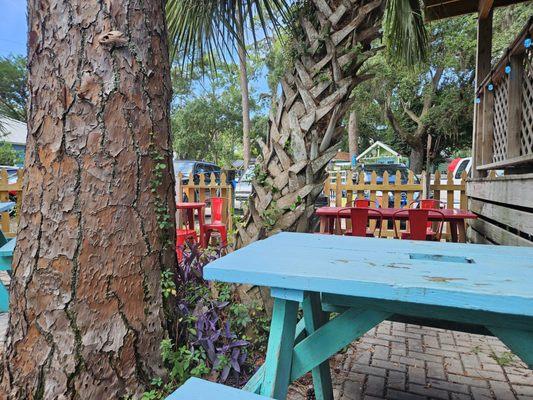 Nice shady seating area