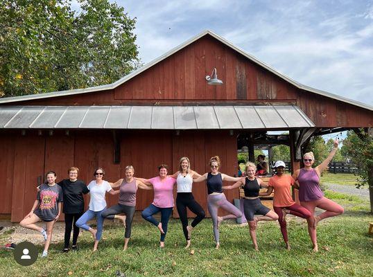 Such a beautiful place to practice with our friends at Willowsford Farm!