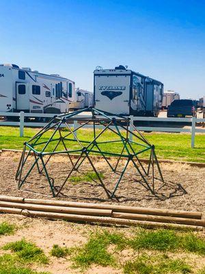 New playground equipment