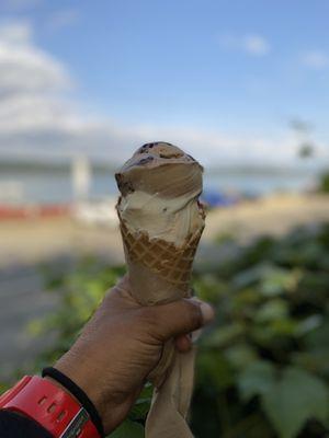 Pecan Praline and Peanut Butter crunch Ice Cream