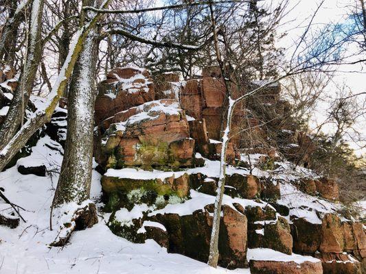 Quartzite formations