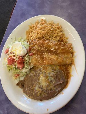 Traditional enchiladas