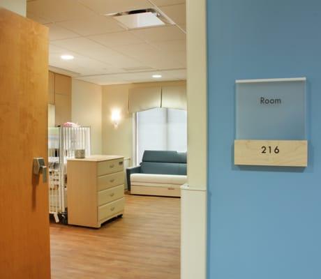 A room at The Pediatric Specialty  Hospital