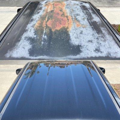 Roof rust, oxidation and discoloration (Before / After)